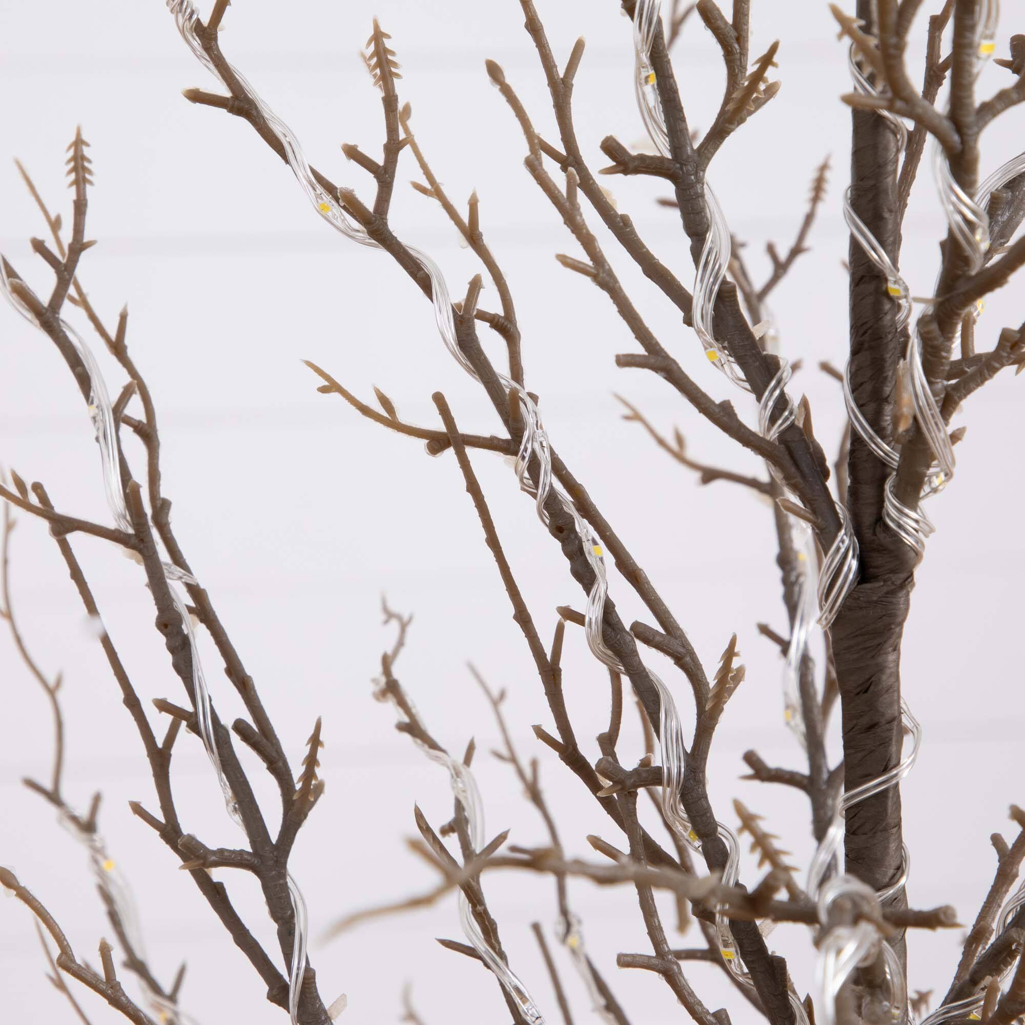 4ft. Pre-Lit LED Twig Tree